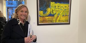 Noch heute zählt das Gemälde „Barbara’s Choice“ von Joe Stefanelli zu ihren Lieblingsbildern, sagt Galeristin Barbara von Stechow. Foto: Edda Rössler